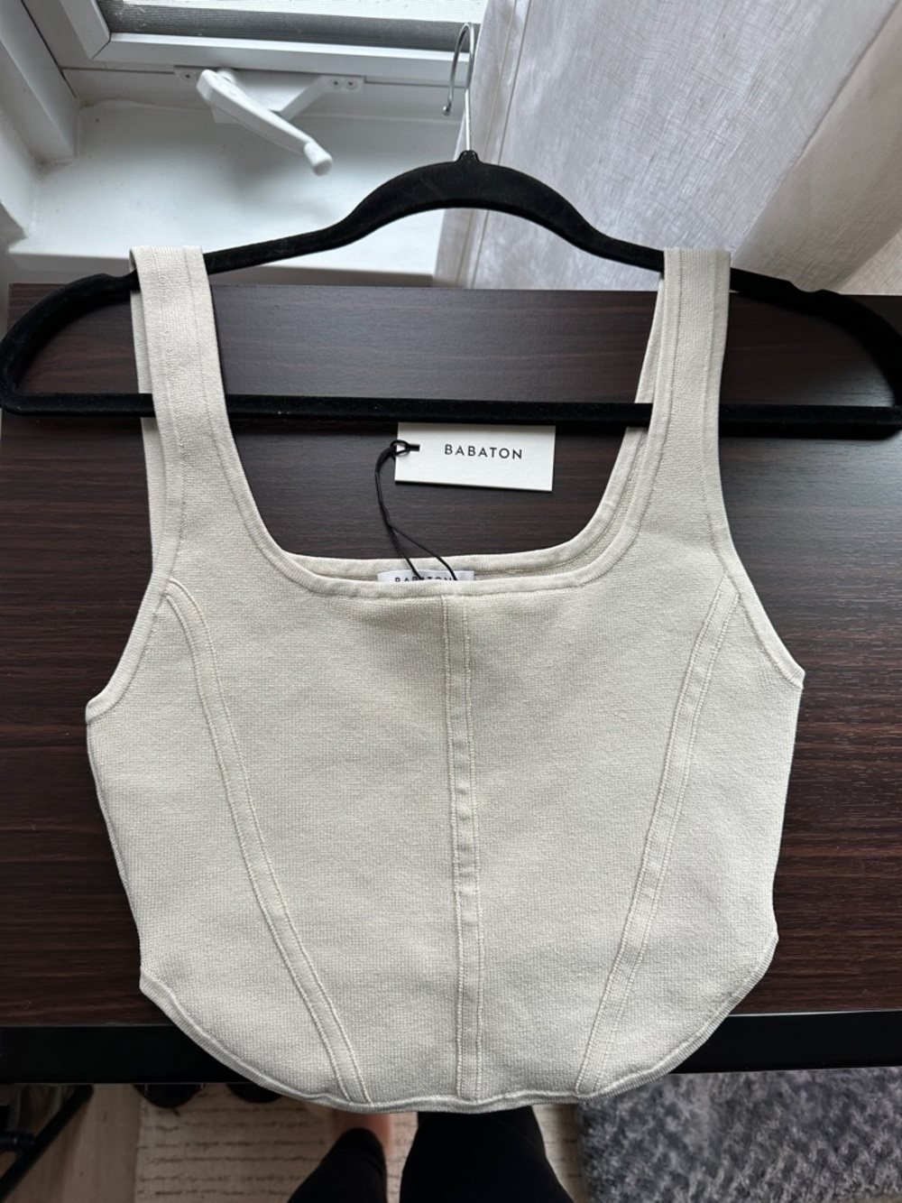 Babaton Cream Sculpt Knot Bustier